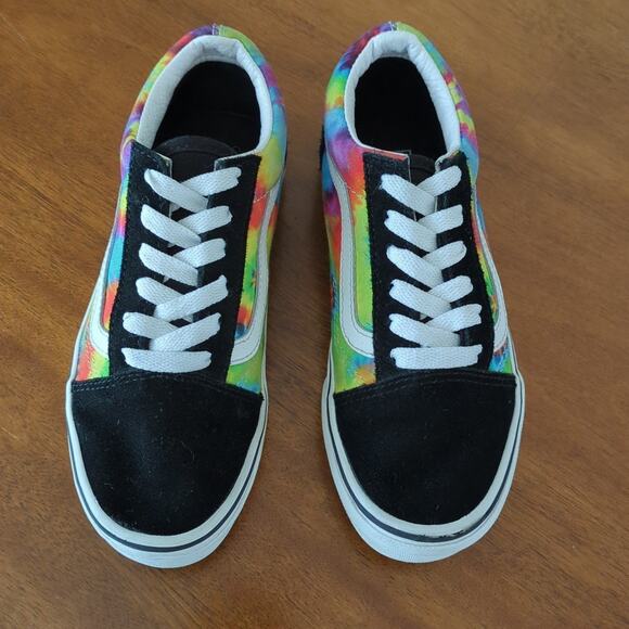 Vans Old Skool Kids 'Spiral Tie Dye' size 1.5 - Picture 3 of 6